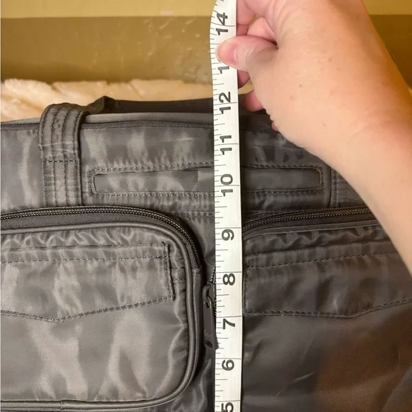 NWT Lug Gray PJ Duffel Canvas Overnight Bag